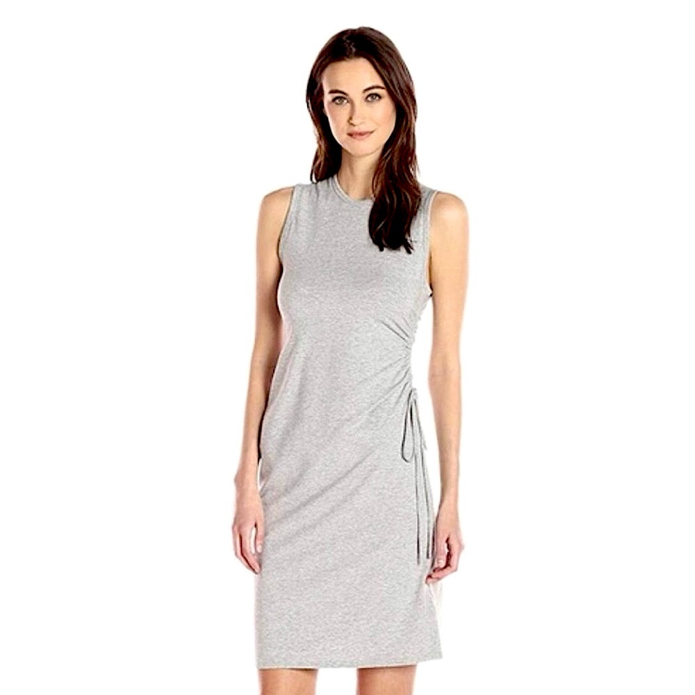 Theory Rimaeya Dr Rubric Gray Sleeveless Midi Dress Size Medium